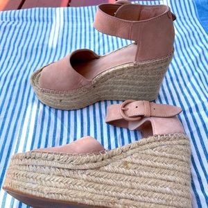 New Marc Fisher LTD Alida Espadrille Wedge Sandal Heel shoes